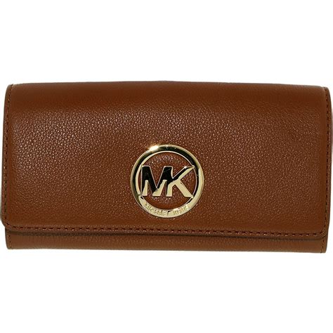 michael kors brown wallet sale|michael kors brown leather wallet.